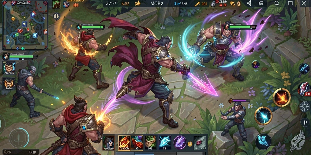 Tangkapan layar gameplay mengesankan dari 2757 yang menampilkan aksi pertarungan.
