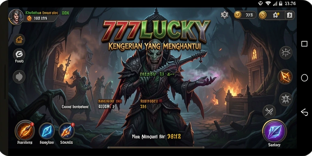 Tangkapan layar menampilkan momen mendebarkan dalam gameplay Horror 777LUCKY.