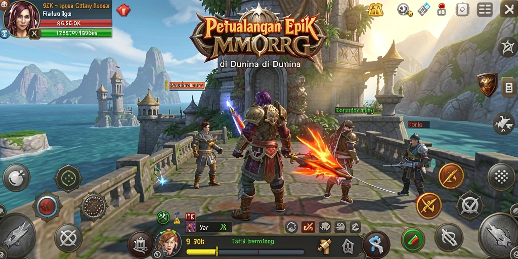 Tangkapan layar dari gameplay menarik di <strong>9ZK</strong> menunjukkan aksi seru di dunia MMORPG.