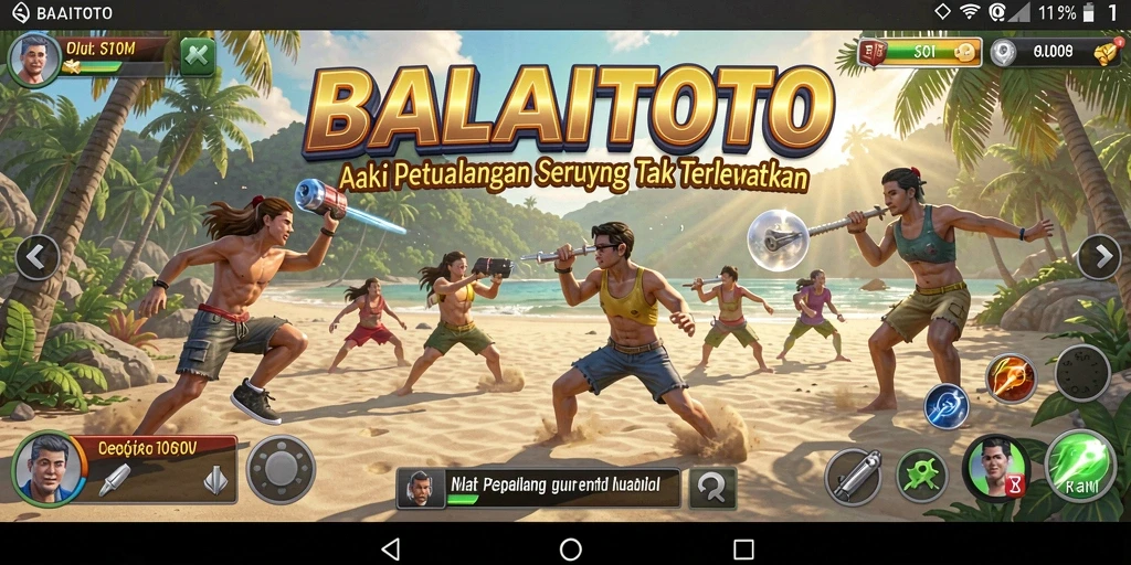 Tangkapan layar menampilkan aksi seru dalam BALAITOTO.