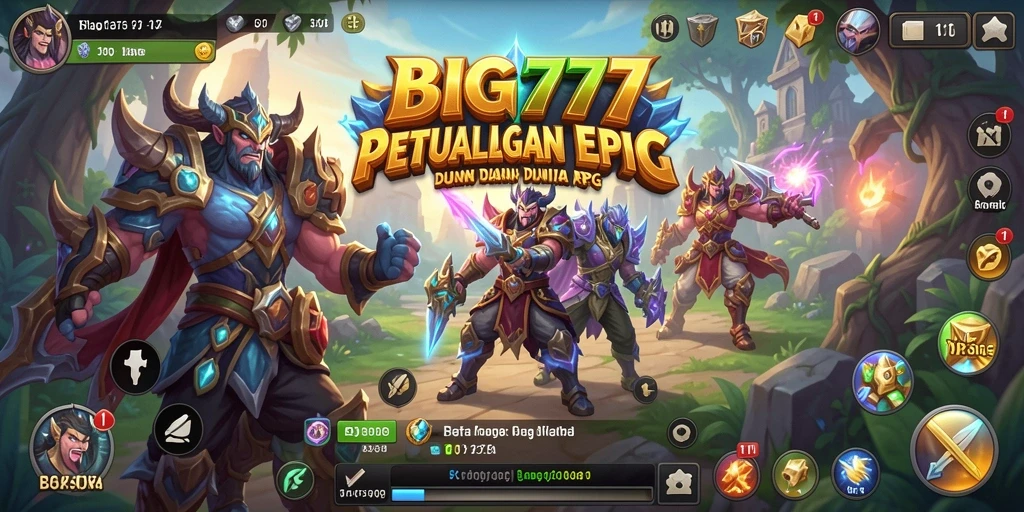 Tangkapan layar dari gameplay RPG yang mendebarkan dalam BIG777.