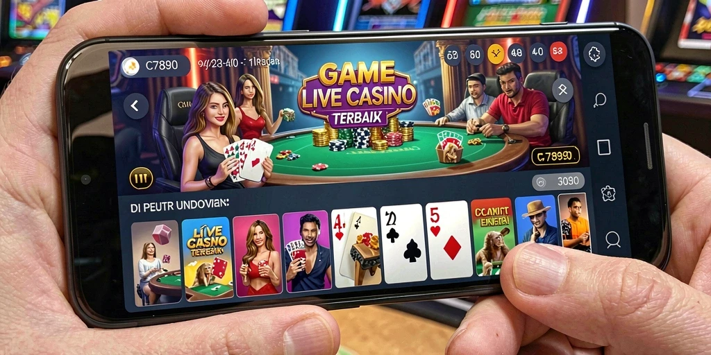 Tampilan screenshot C7890 yang menunjukkan aksi langsung dalam permainan Live Casino.
