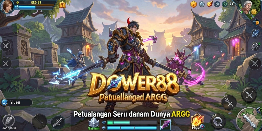 Tampilan gameplay DOWER88 yang mendebarkan di dunia ARPG.