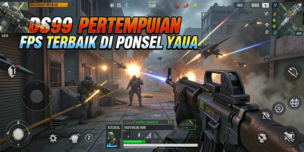 Tampilkan gameplay seru dari DS99 dengan berbagai senjata dan arena pertarungan.