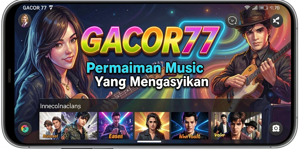 Tampilan gameplay GACOR77 yang dinamis dan penuh warna.