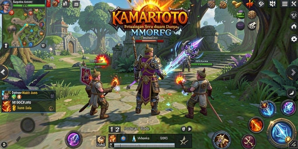 Tampilan gameplay seru di dunia fantasi KAMARTOTO.
