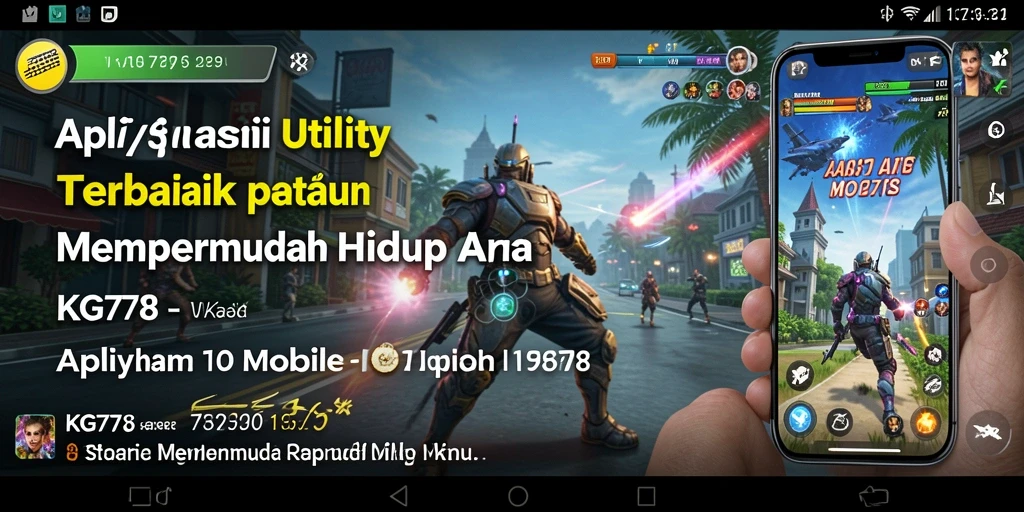 Tampilan screenshot utama KG778 yang menunjukkan fitur aplikasi Utility.