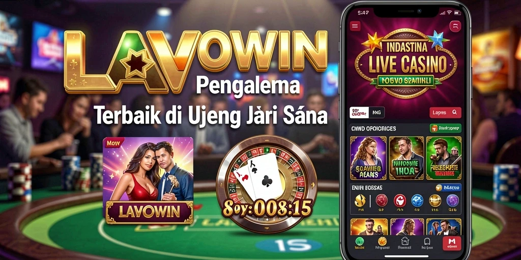 Gameplay LAVOWIN yang mendebarkan dengan dealer langsung.