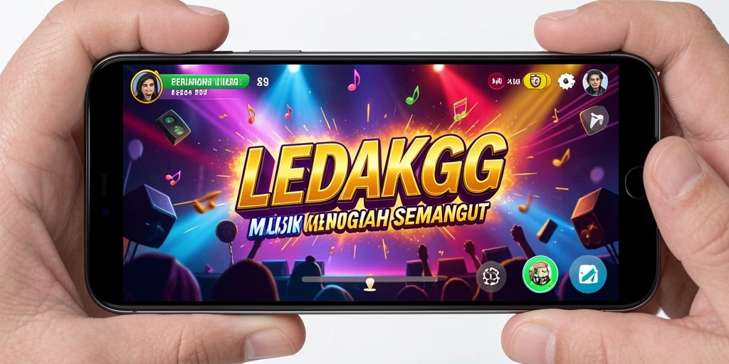 Tampilan gameplay LEDAKGG yang menyenangkan dan interaktif.