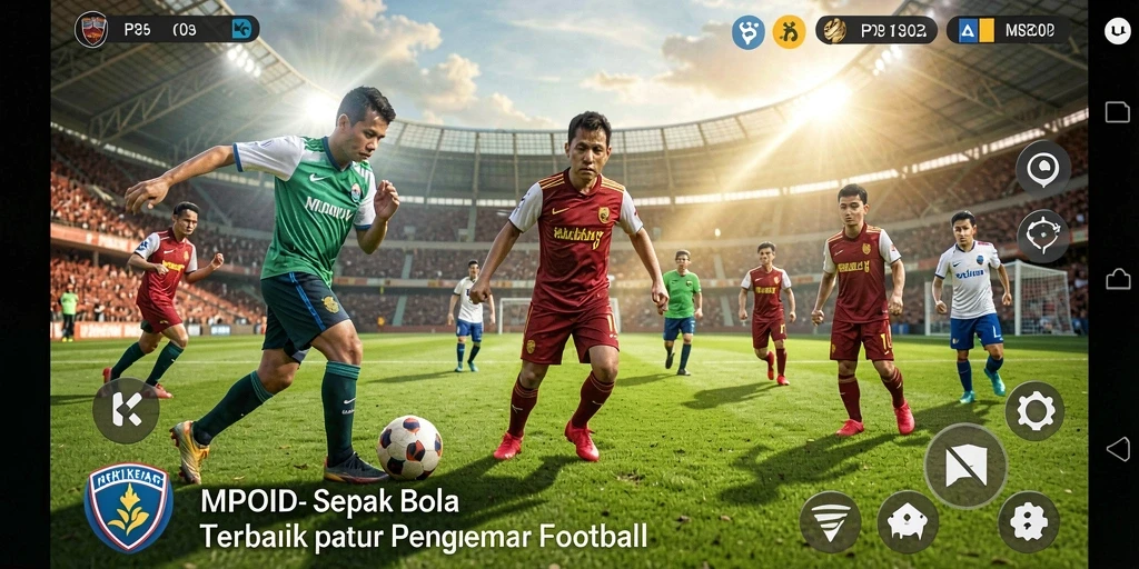 Gameplay seru dalam sepak bola dengan grafis yang memukau.
