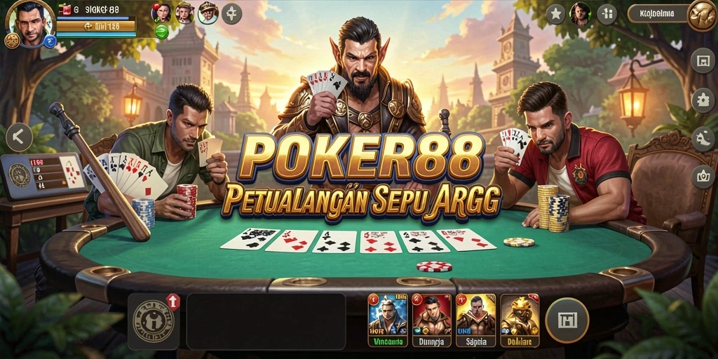 Tampilan menarik dari pertempuran seru dalam POKER88