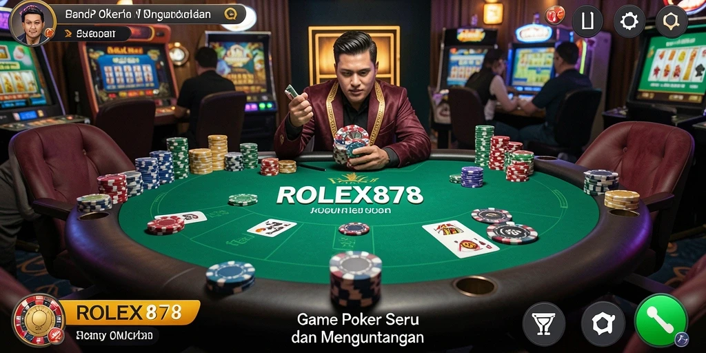 Tampilan gameplay yang seru dan mendebarkan di ROLEX878.