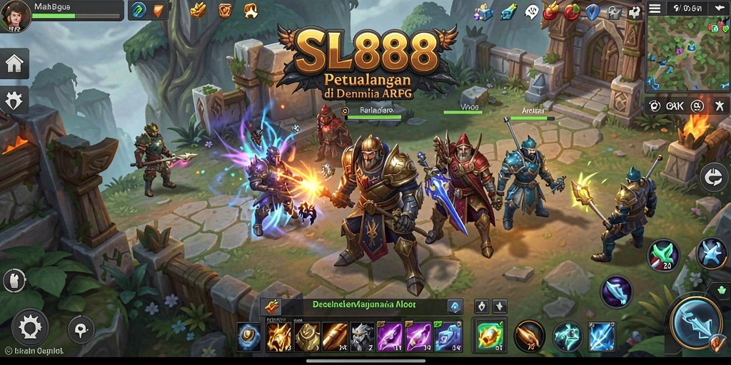 Tangkapan layar SL888 menampilkan aksi seru dalam gameplay ARPG.
