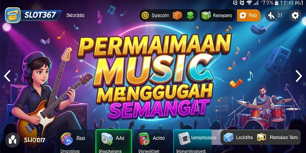 Tampilan gameplay SLOT367 dengan pengalaman musik yang interaktif.