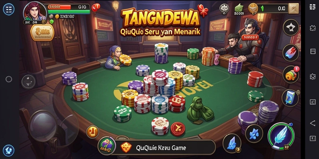 Screenshot gameplay QiuQiu yang menarik dari TANGANDEWA.