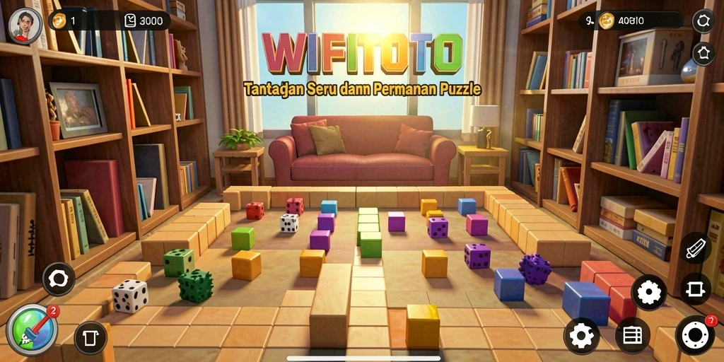 Screenshot gameplay WIFITOTO dengan berbagai teka-teki yang menantang.
